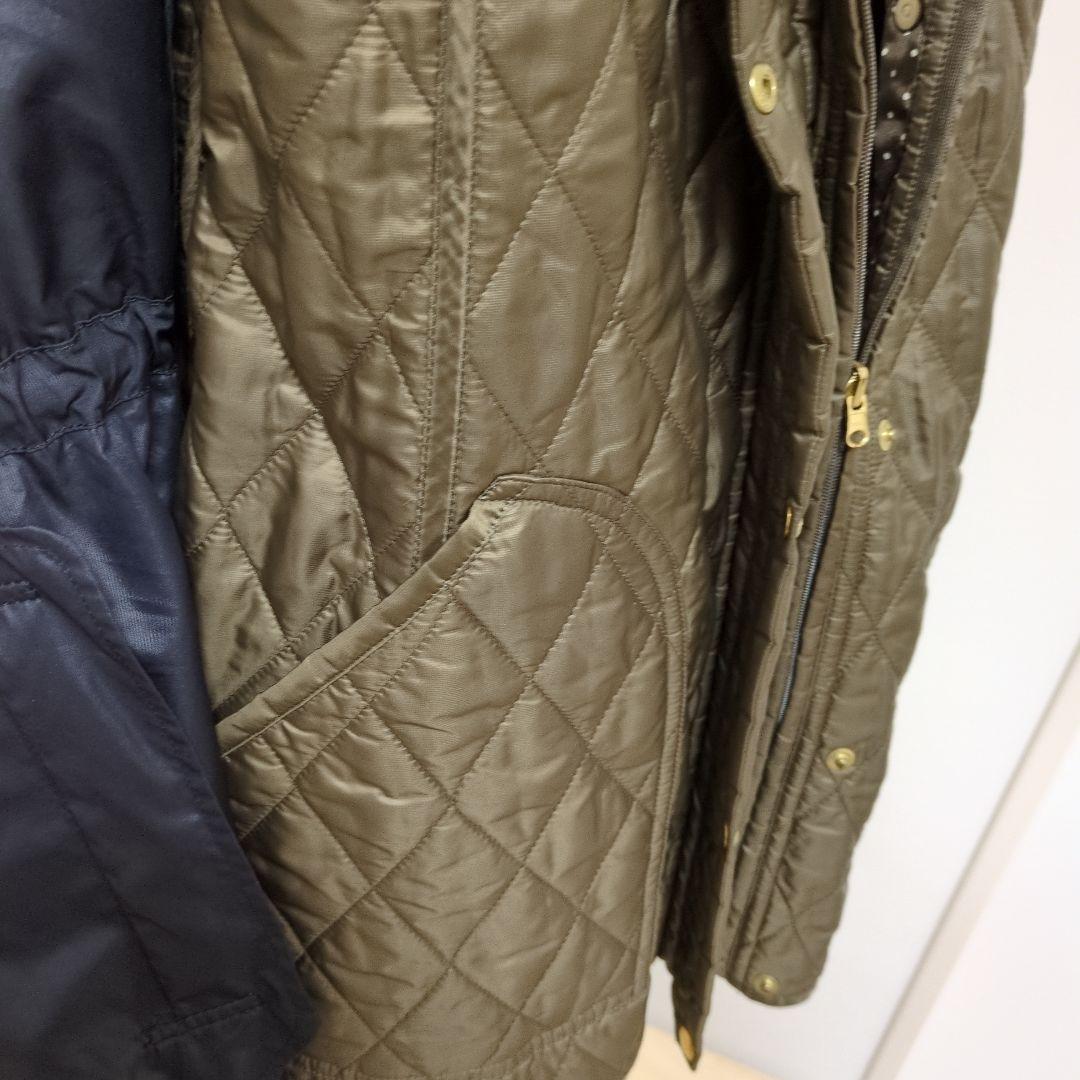 紺色、コ―ト、インナー取り外しできます。