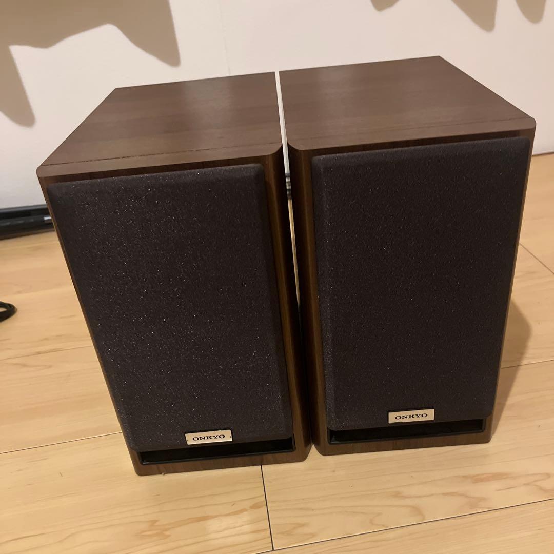 Onkyo シルバー ミニコンポ 2スピーカー　オンキョー