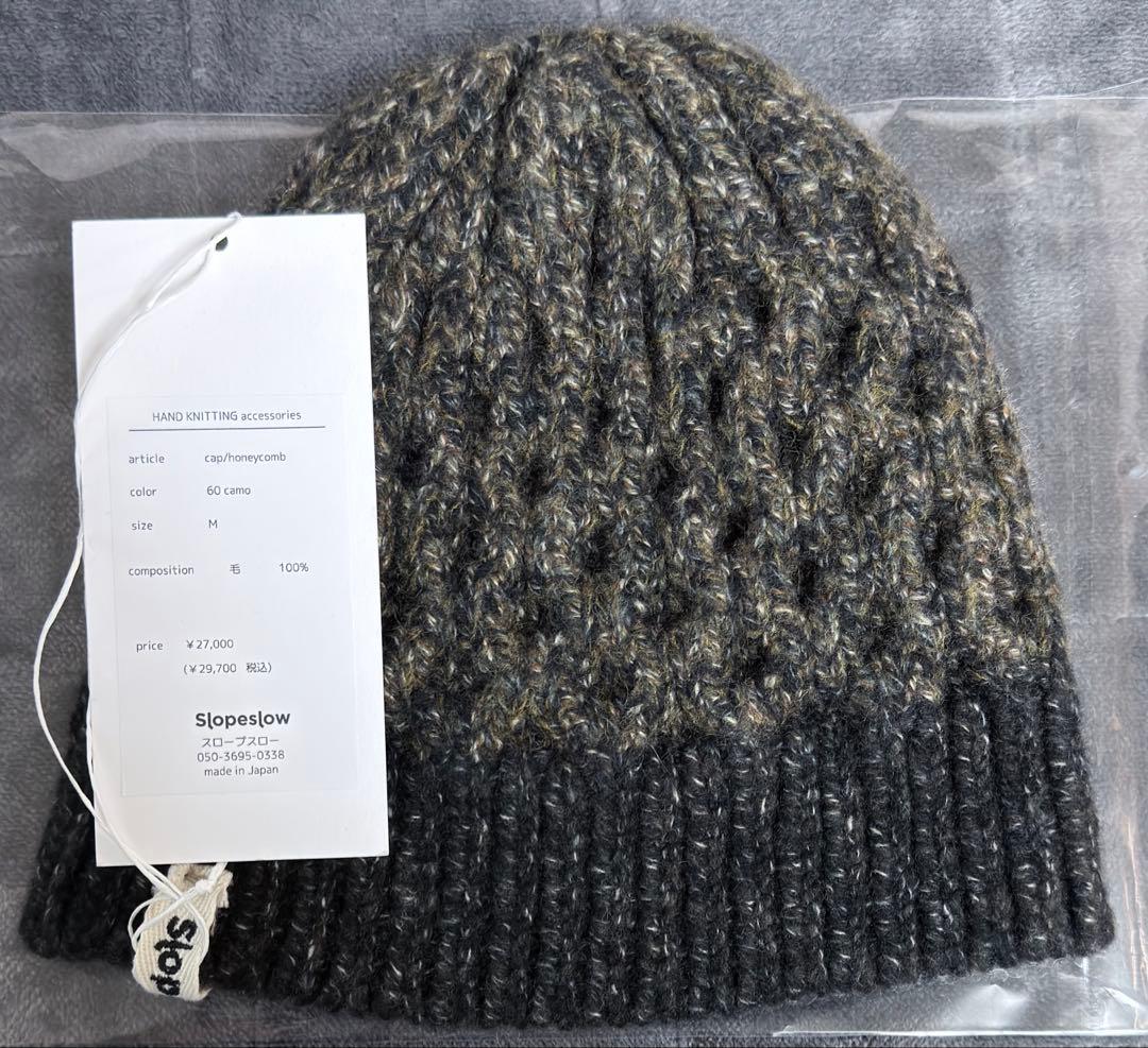 【新品】slopeslow honeycomb CAP CAMO KHAKI