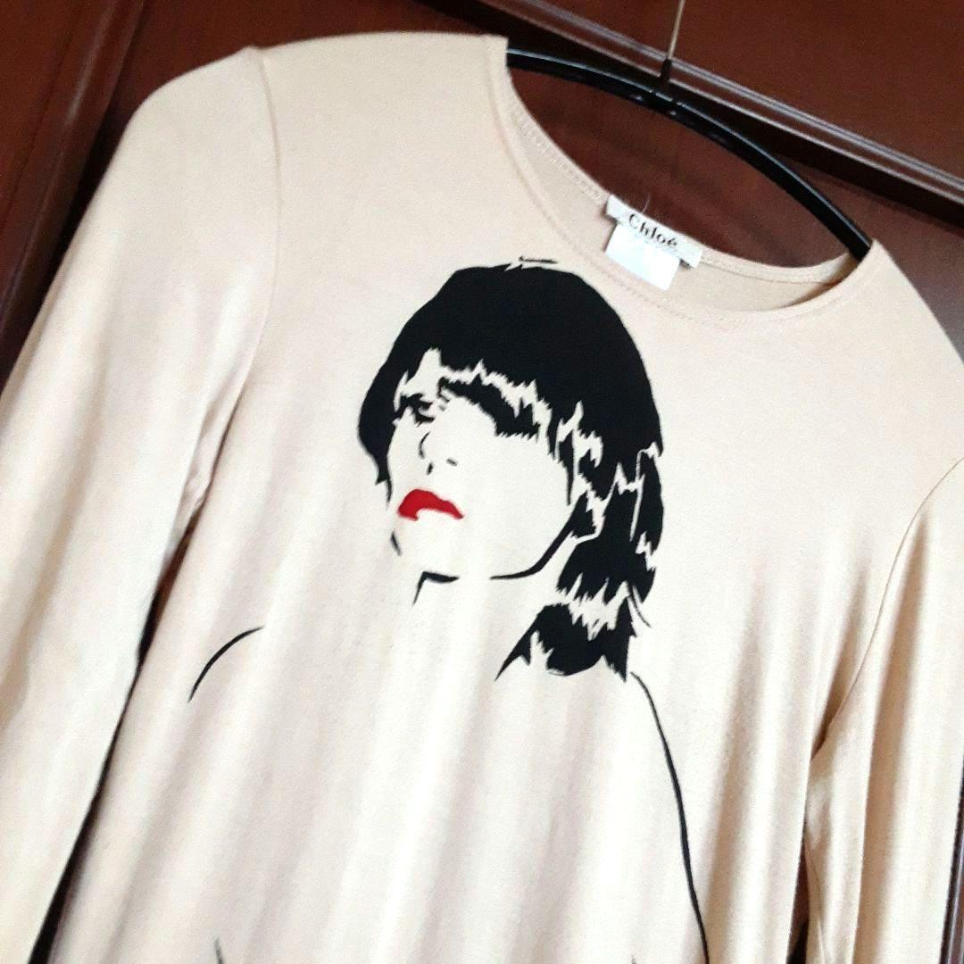 【Chloé】ヴィンテージ アートプリント 長袖 カットソー
