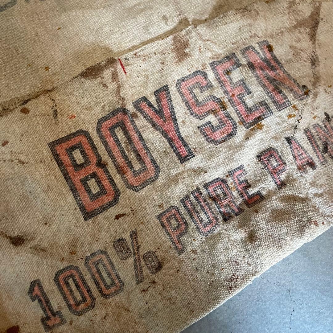 50s〜　染み込み　ワークエプロン　ビンテージ　apron vintage