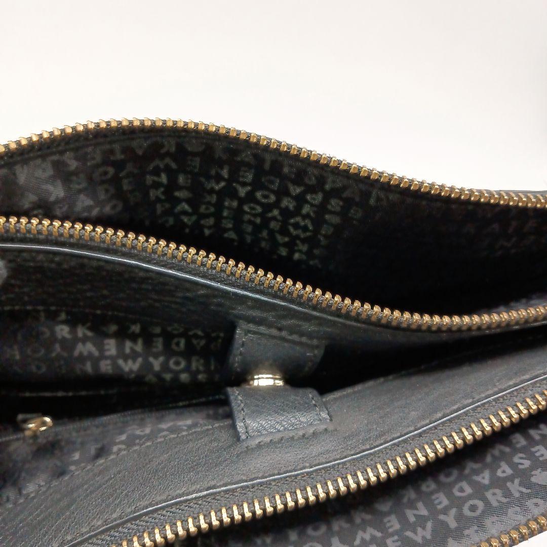 ケイトスペード　ビジネスバッグ　トップバッグ　ハンドバッグ　A4収納可　黒レザー