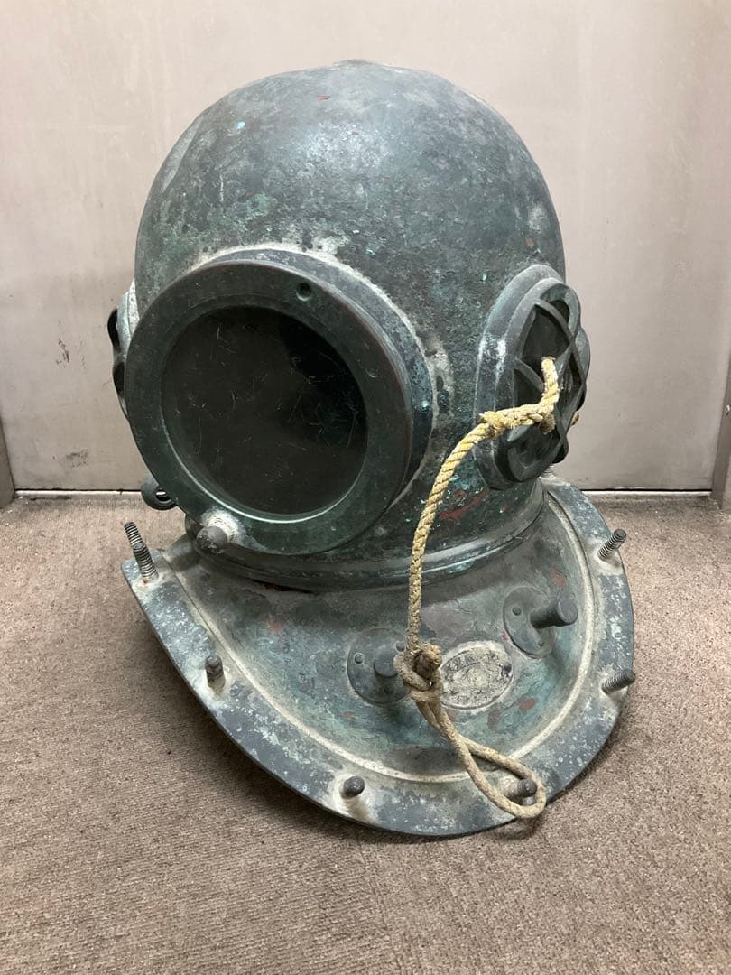 【実物・希少】東亜潜水機製 銅製潜水ヘルメット
