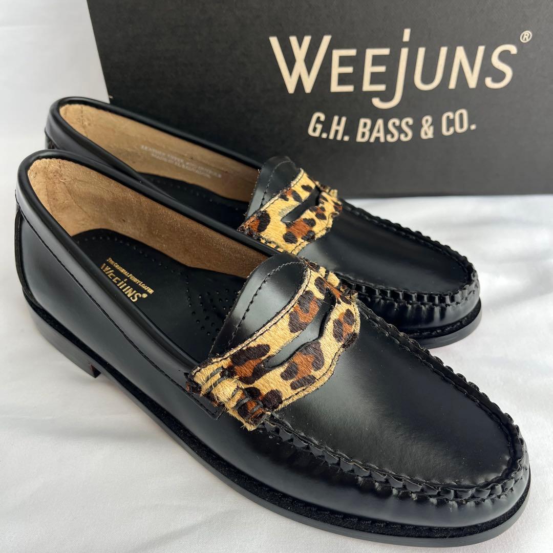 ✨極美品✨G.H.BASS ジーエイチバス ローファー レオパード 23㎝