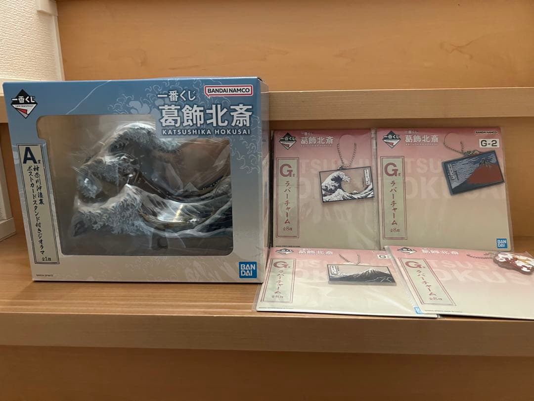 一番くじ　葛飾北斎　Ａ賞　神奈川沖浪裏ポストカードスタンド付きジオラマ　おまけ有