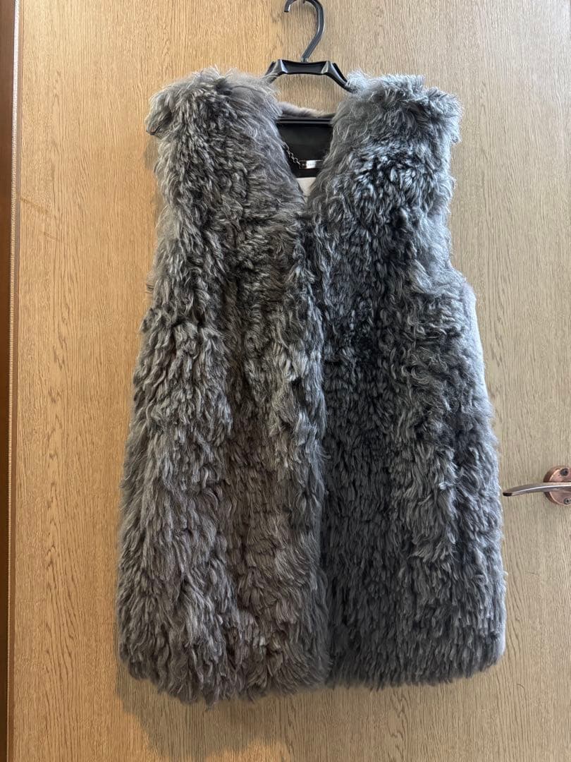 ジレ　ベスト　ファー　manzoni24 ハンガー付き