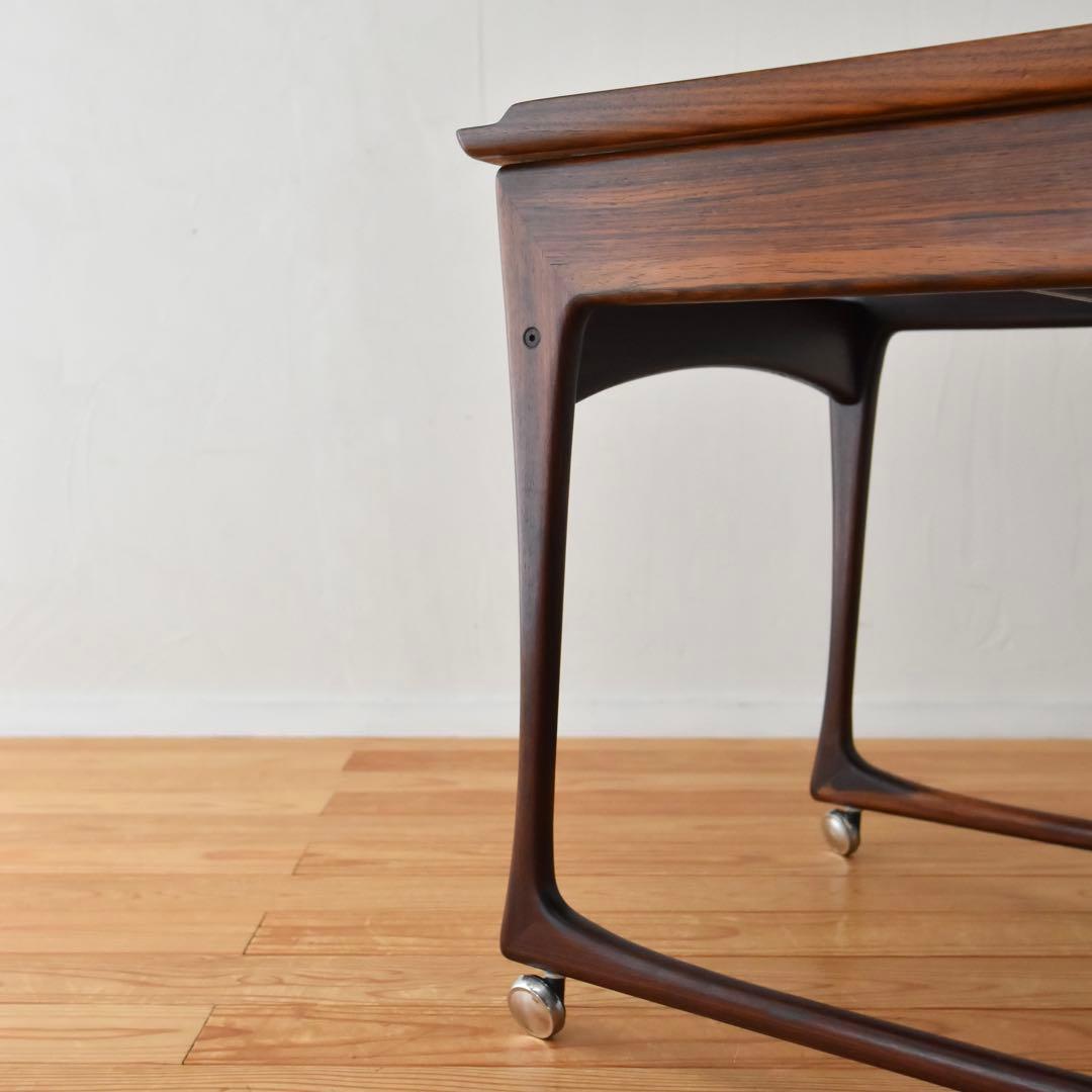 デンマーク Jens.Ingvard  ティーカート　ローズウッド