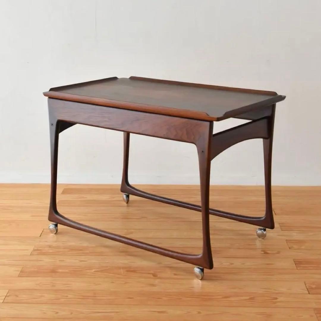 デンマーク Jens.Ingvard  ティーカート　ローズウッド