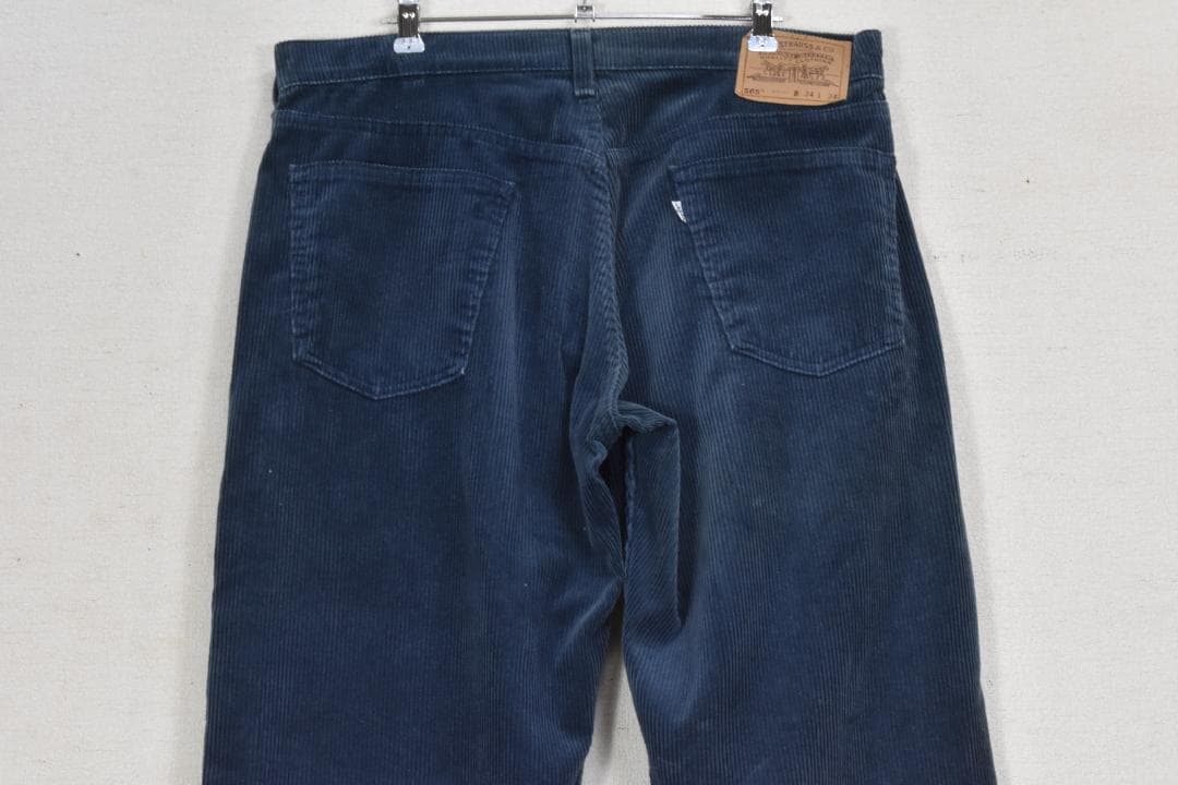 90’ｓリーバイス 565 太畝コーデュロイ紺 USA製 17113 LEVIS