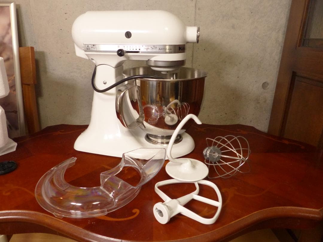 キッチンエイドスタンドミキサー　9KSM160FGWH　フードグラインダーセット
