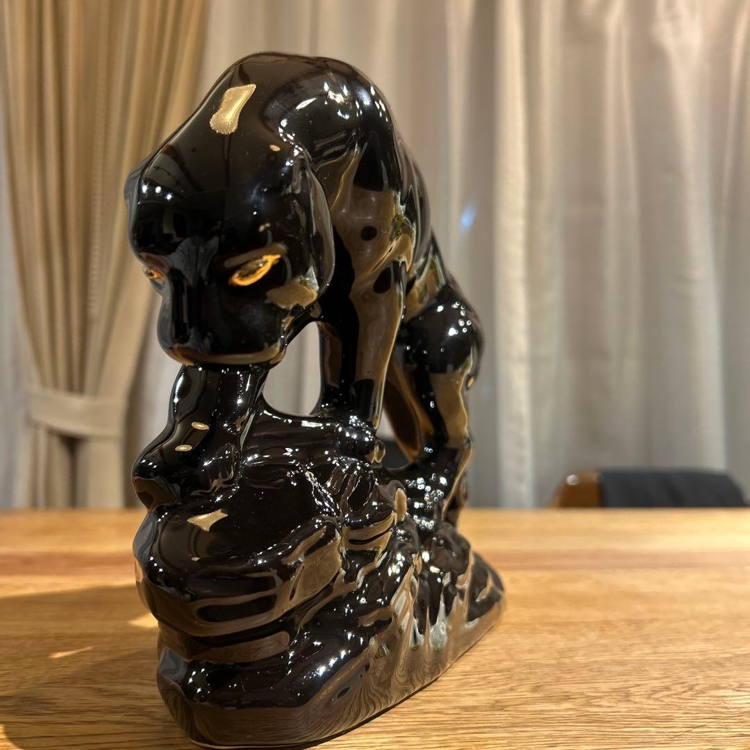 専用）★セラミック★黒豹★置物★ブラックパンサー★工芸品★インテリアヴィンテージ