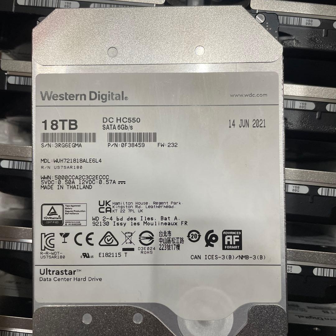 2個まとめ買いWestern Digital 18TB