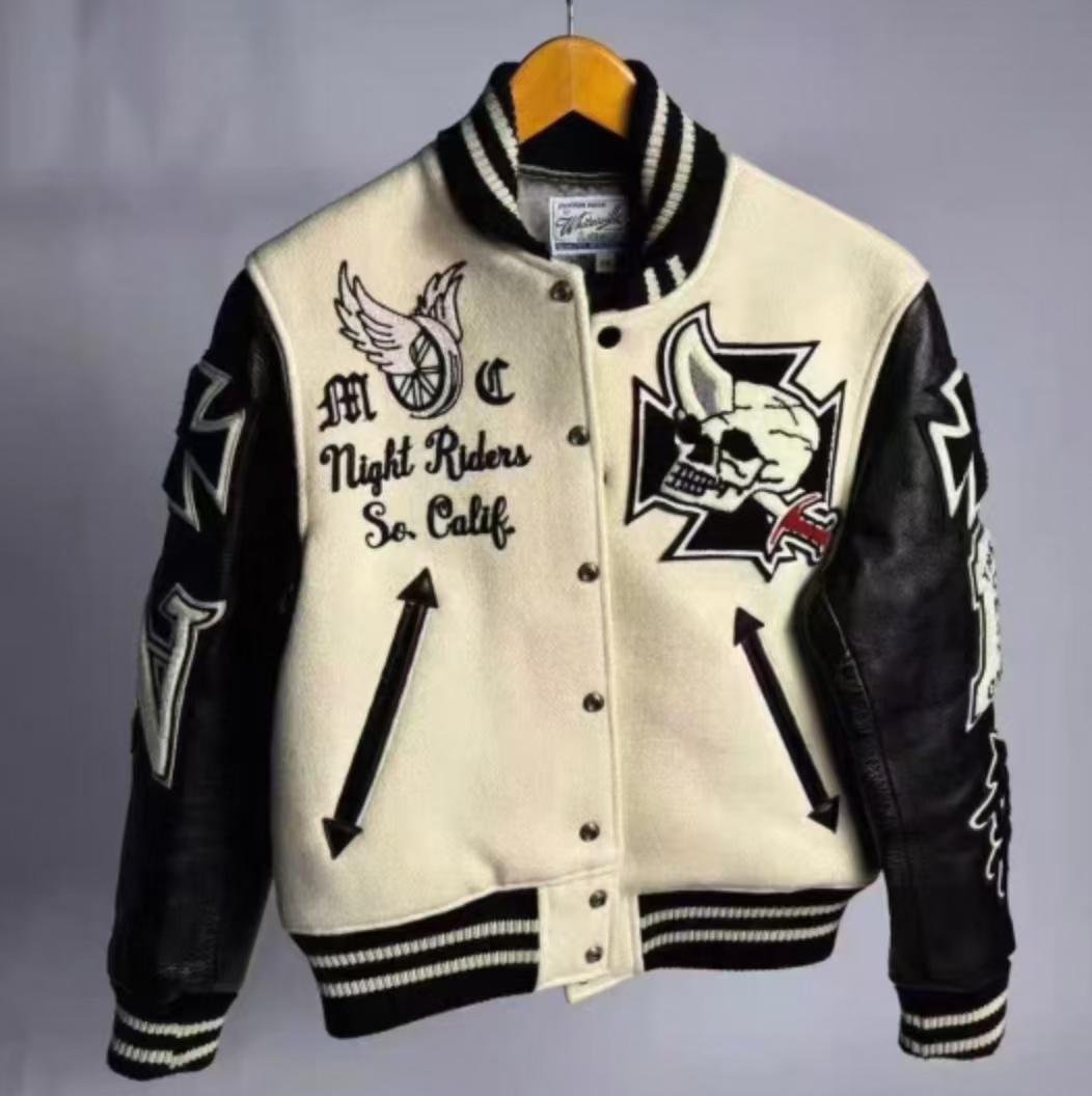 WHITESVILLE 定番 刺繍スタジャン サイズ42