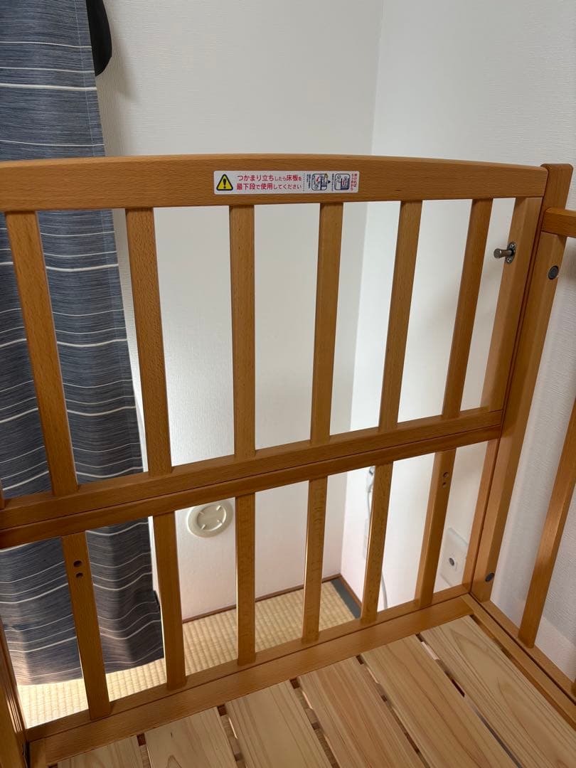 【美品】ヤマサキベビーベッド ハイタイプ ツーオープン レギュラーサイズ
