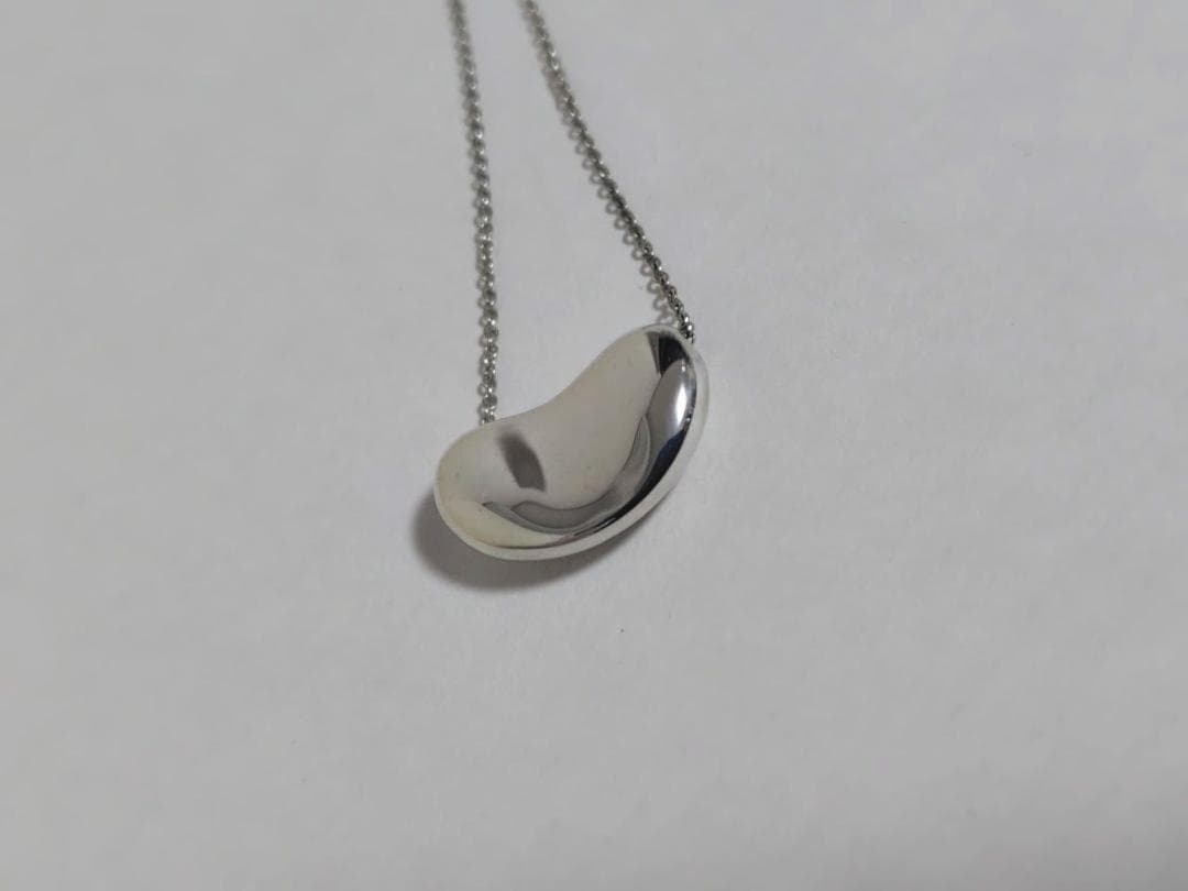 TIFFANY シルバー ビーン型 ティファニー ネックレス 美品