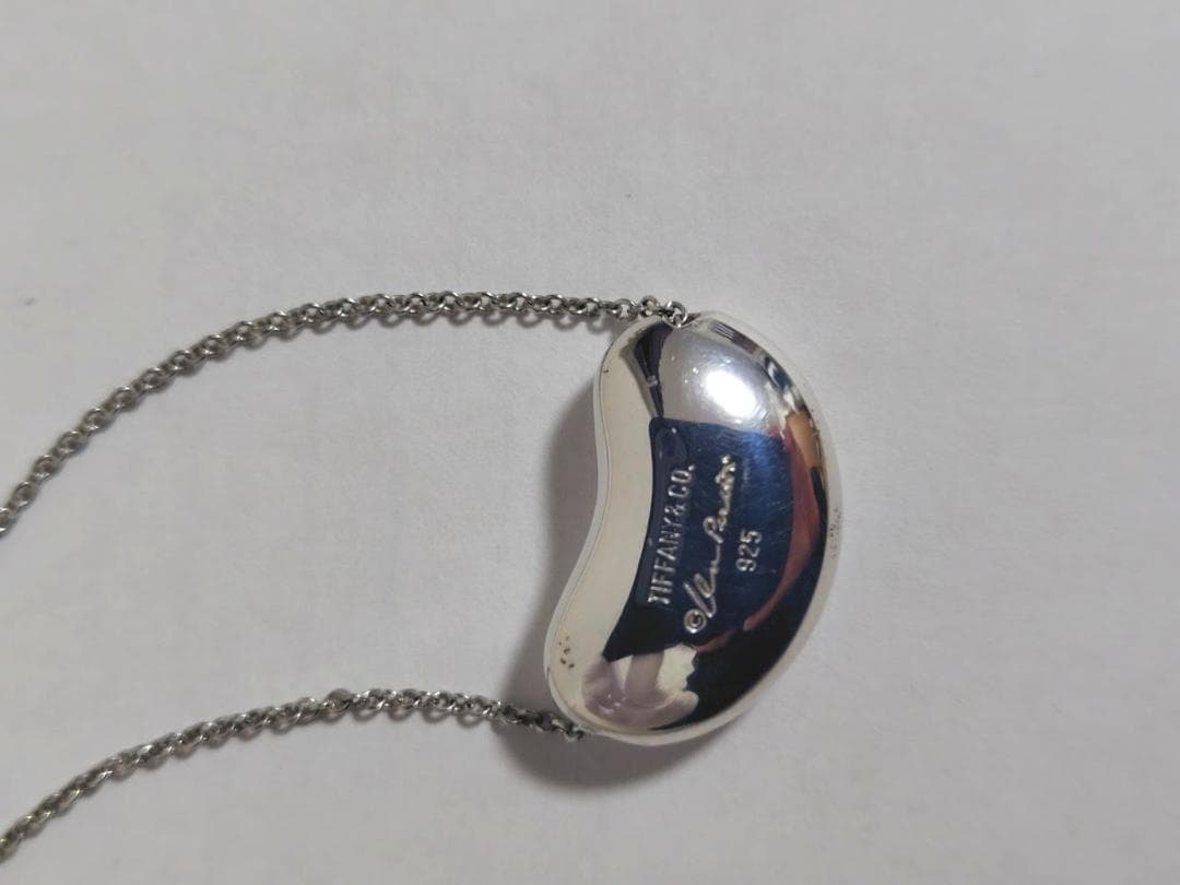 TIFFANY シルバー ビーン型 ティファニー ネックレス 美品