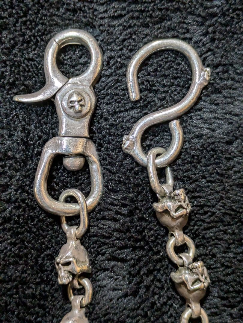 THIRTEEN DESIGNS スカルウォレットチェーン