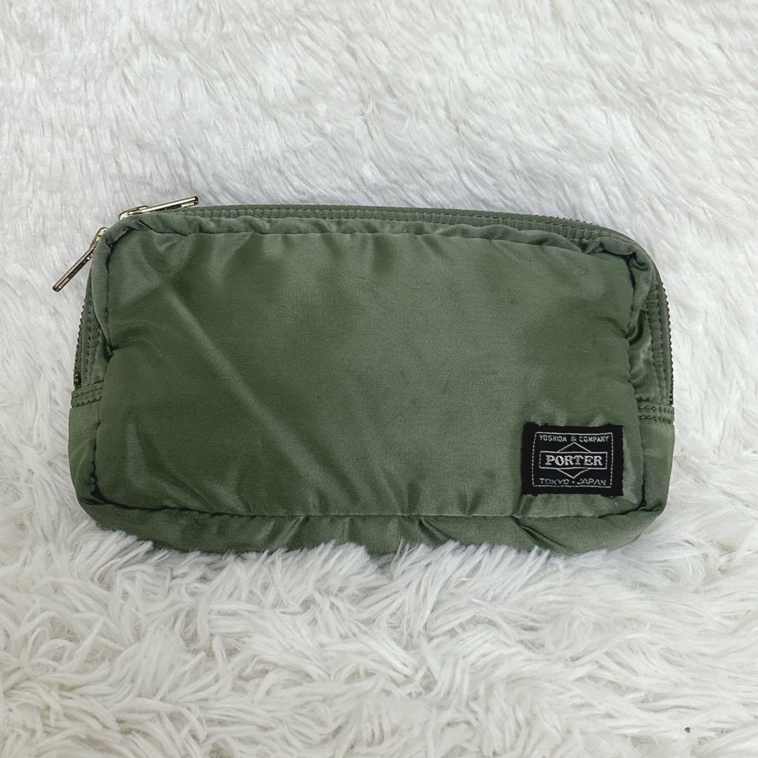 【美品・廃盤レア商品】PORTER TANKER ポーチ　セージグリーン