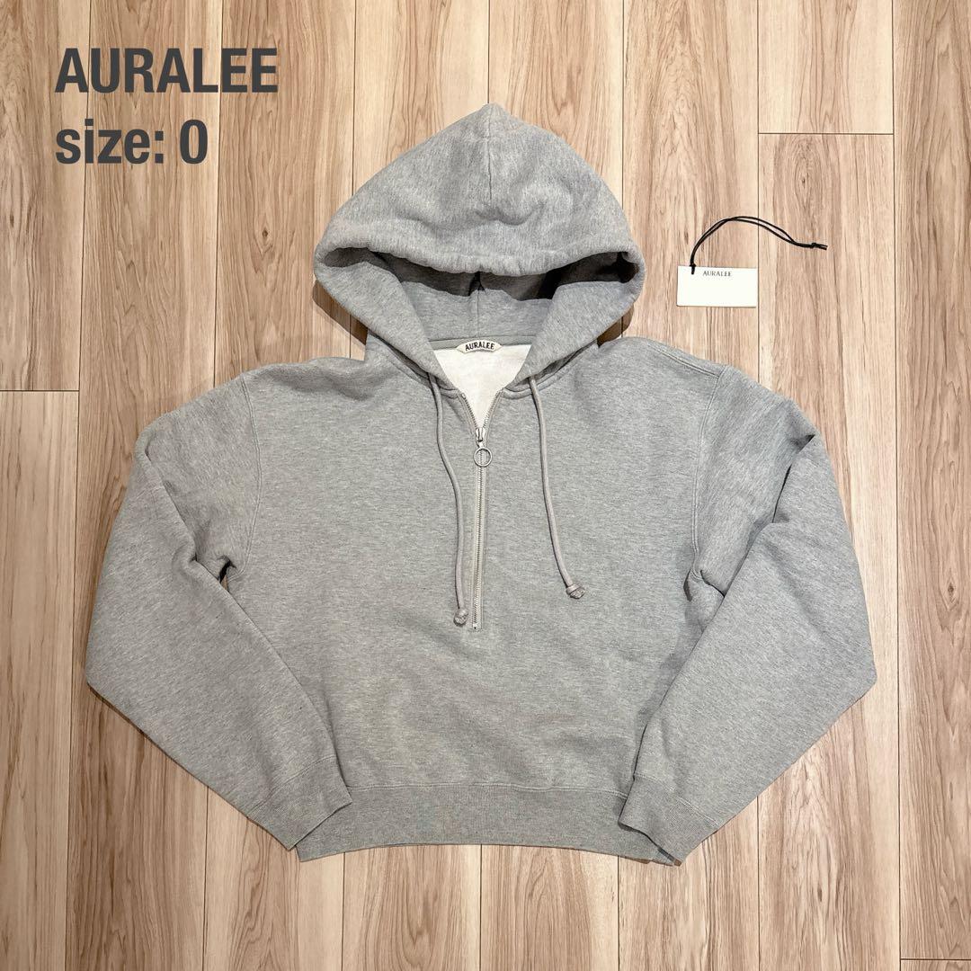【美品/人気】AURALEE オーラリー レディース ハーフジップパーカー 0