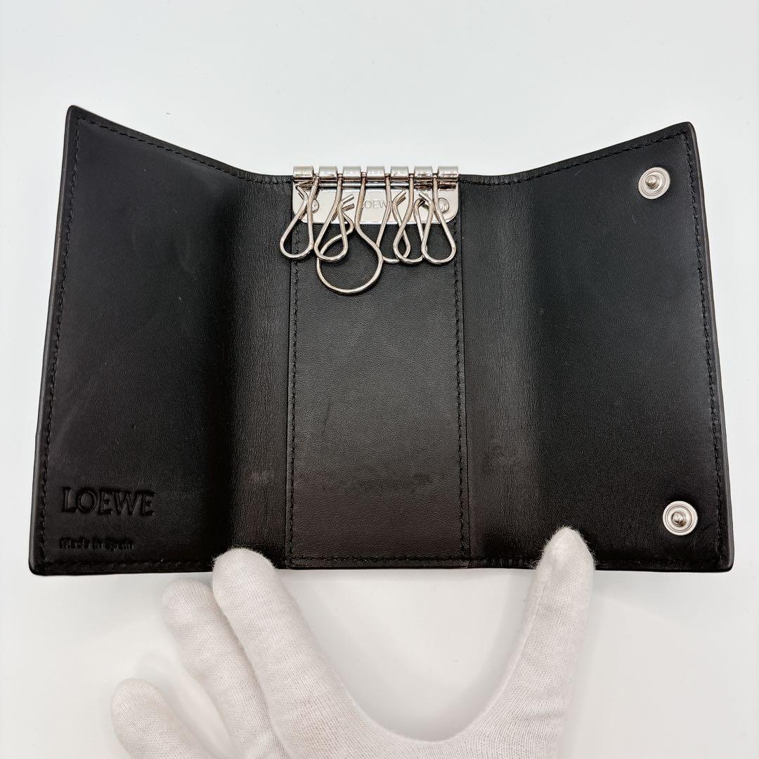 LOEWE ロエベ アナグラム 6連 キーケース ブラック