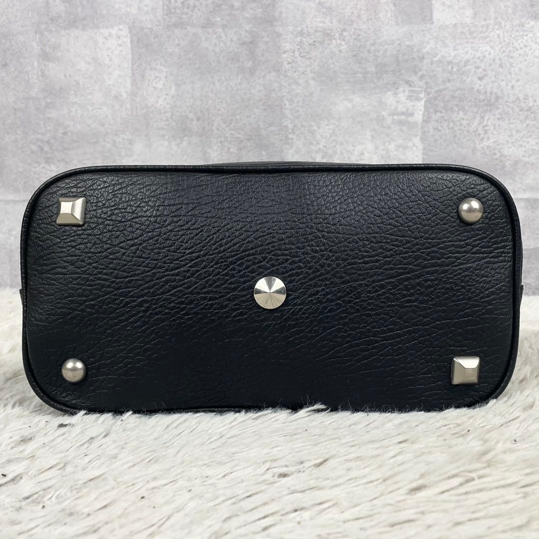 美品 メゾンマルジェラ レザー 2WAY ショルダーバッグ 5ac ブラック