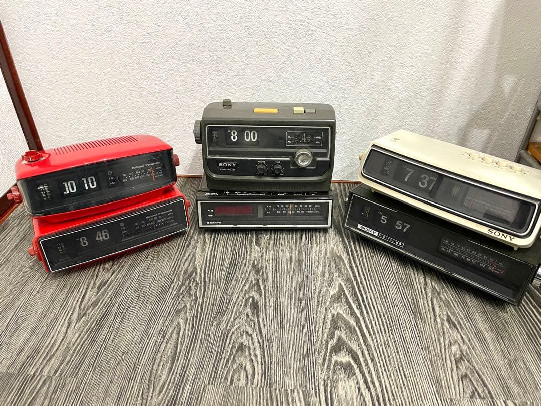 パタパタ時計　ジャンク品　まとめ売り　SONY SANYO National