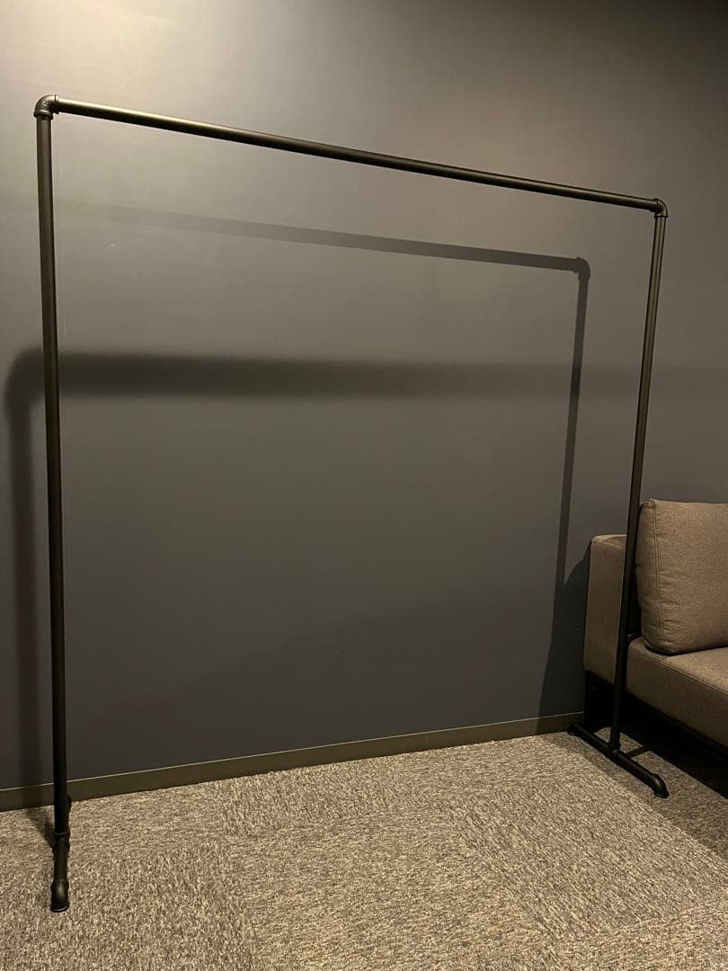 ハンガーラック 150 アイアン ガス管 パイプ 黒 収納 什器