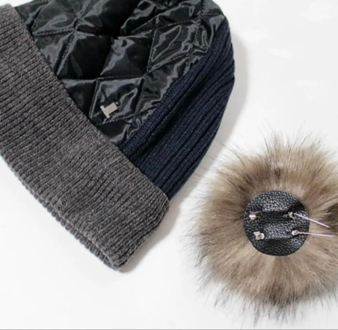 ランバンオンブルー　ニット帽　ニット　帽子　新品　タグ付き　レディースニット帽