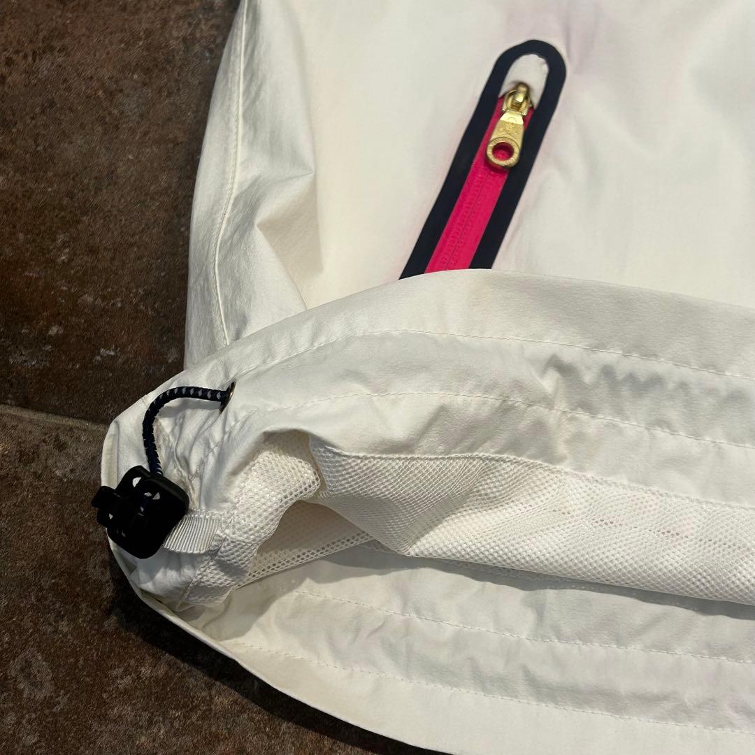 MARK & LONA 半袖　ハーフジップ　ホワイト レディースM ゴルフ