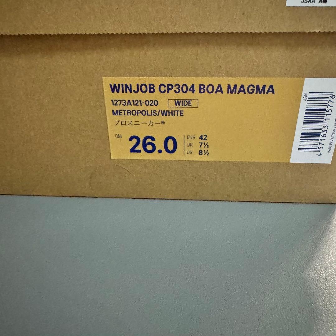 【新品未着用】ウィンジョブCP304 magma 26cm