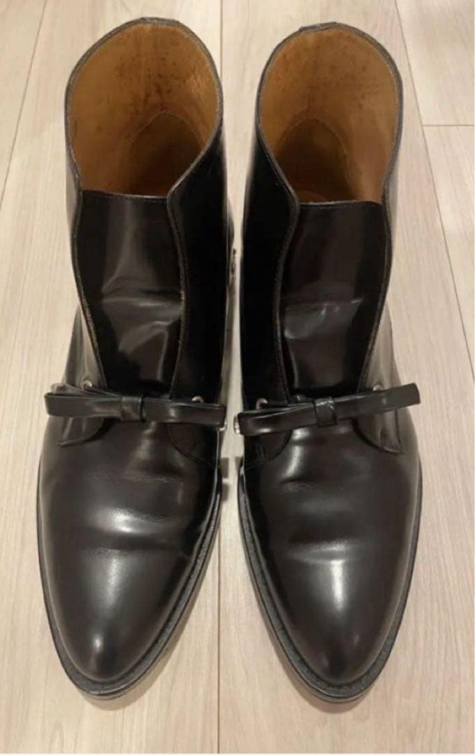 【TOGA PULLA】ウエスタンバックルリボン ショートレザーブーツ 38