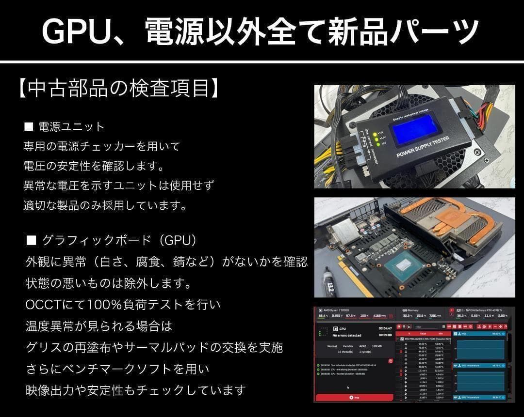 新品ケースゲーミングPC★RTX3060/Ryzen 7/SSD 512GB