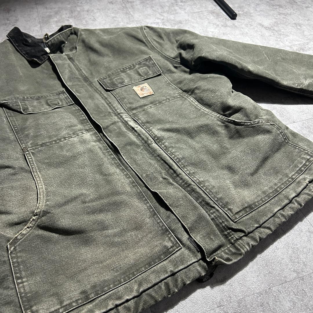 00s メキシコ製USA生地 モスグリーン カーハートトラディショナルジャケット