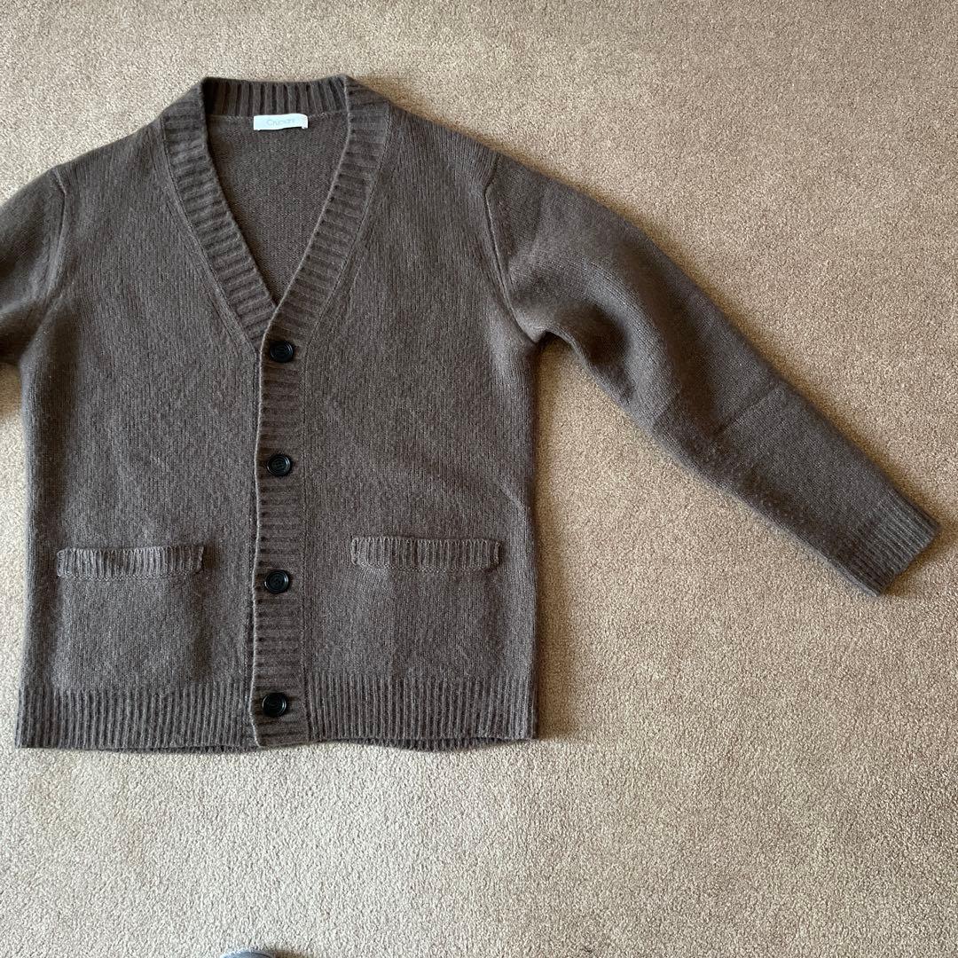 クルチアーニ カシミヤ混ニットカーディガン（48）ブラウン