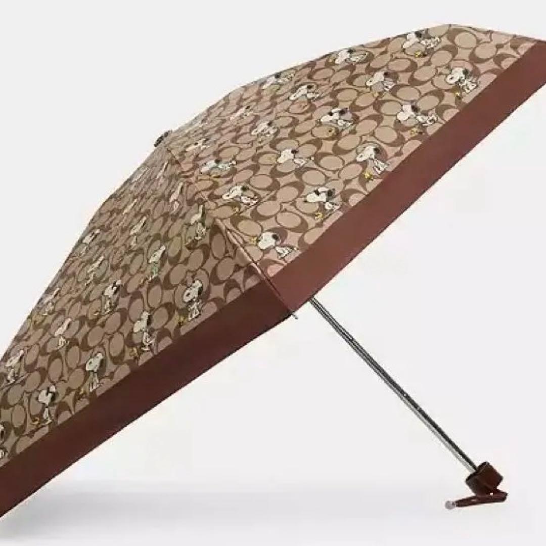 【COACH X PEANUTS】UVプロテクション ミニアンブレラ　スヌーピー