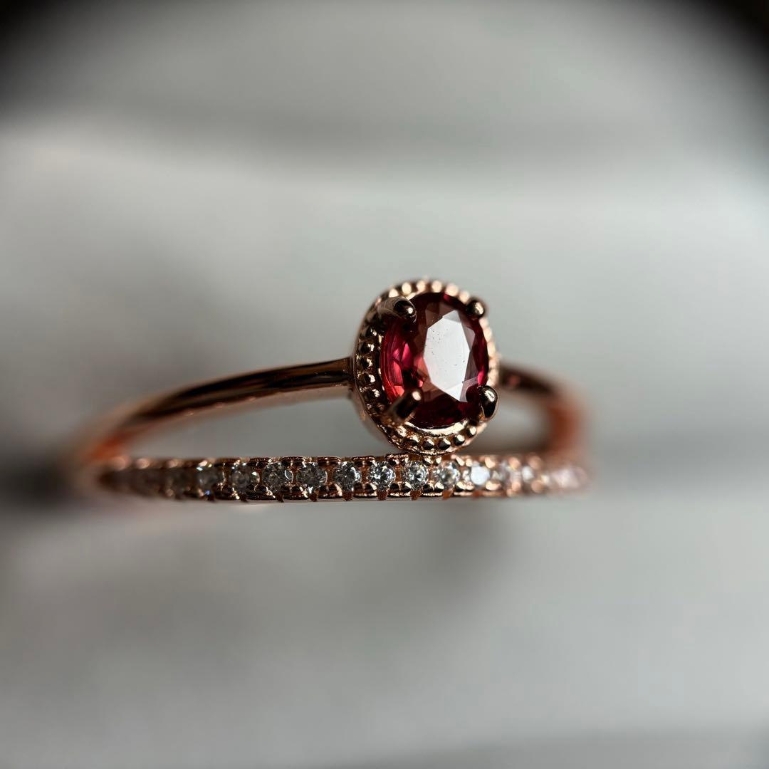 ★値下げ★鑑別メモ付き　ルビー　リング　フリーサイズ