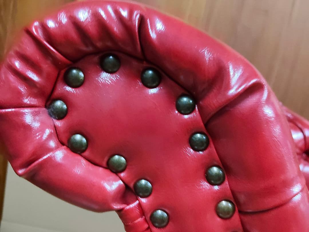 【美品】VINCENT ヴィンセント カウチソファ チェスターフィールド 赤