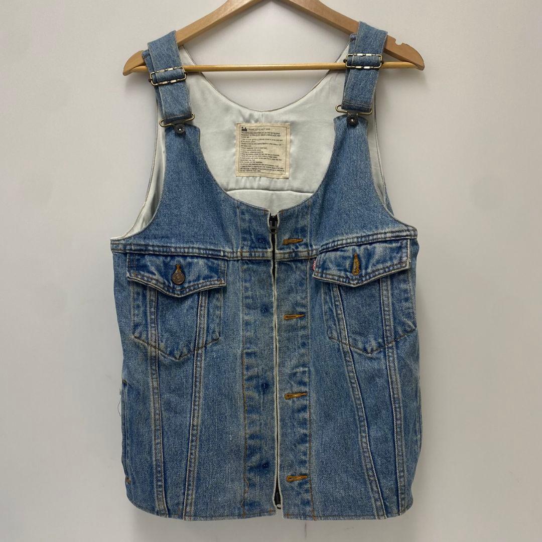 inkインクデニムリメイクベストリーバイス