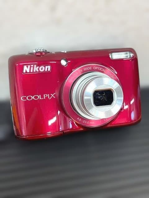 Nikon COOLPIX L26 レッド 稼働品 コンパクトデジカメ 電池付き