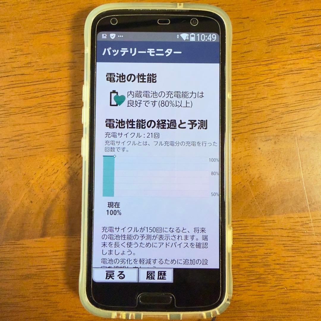 【美品】NTT docomo らくらくスマートフォン F-53E ゴールド