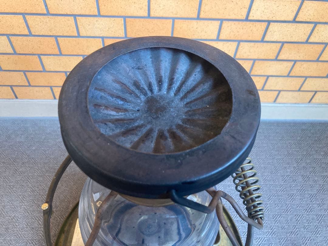 ニッセンゴールドフレーム　ＩＳ－3 石油ストーブ　真鍮製　替え芯付き