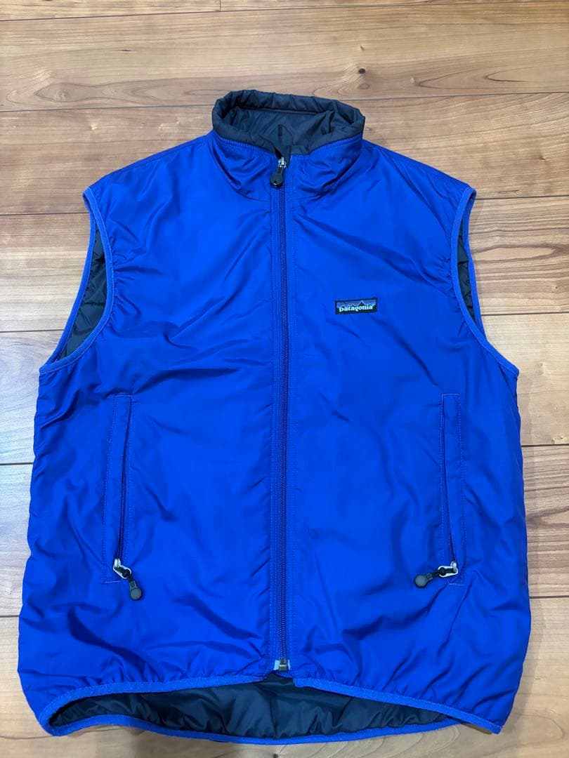 ぺ*ち様 パタゴニア　パフボール　ベスト　ブルー　メンズS