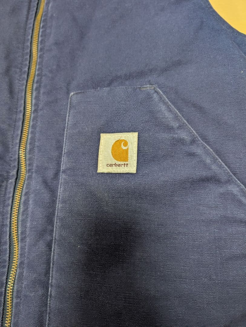 超スペシャル 90s ヴィンテージ カーハート ベスト XL ネイビーブルー