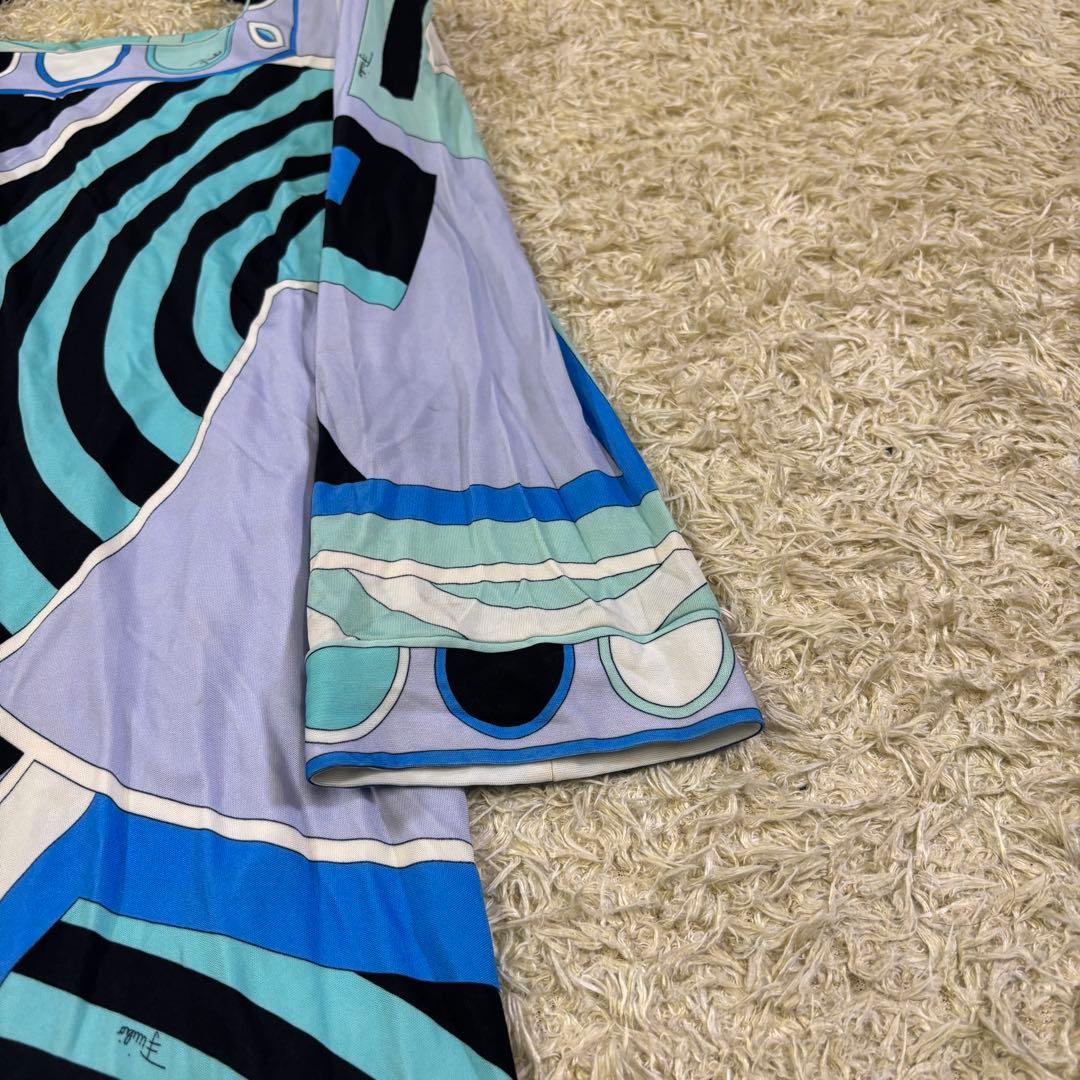 エミリオプッチ　プッチ柄　イタリア製　レーヨン　膝丈　ワンピース　I38