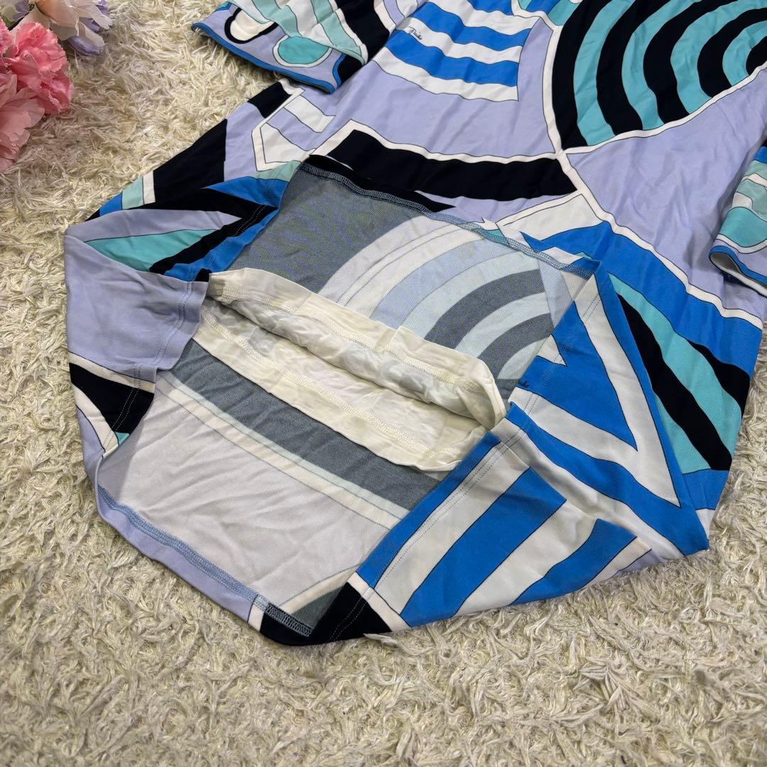 エミリオプッチ　プッチ柄　イタリア製　レーヨン　膝丈　ワンピース　I38