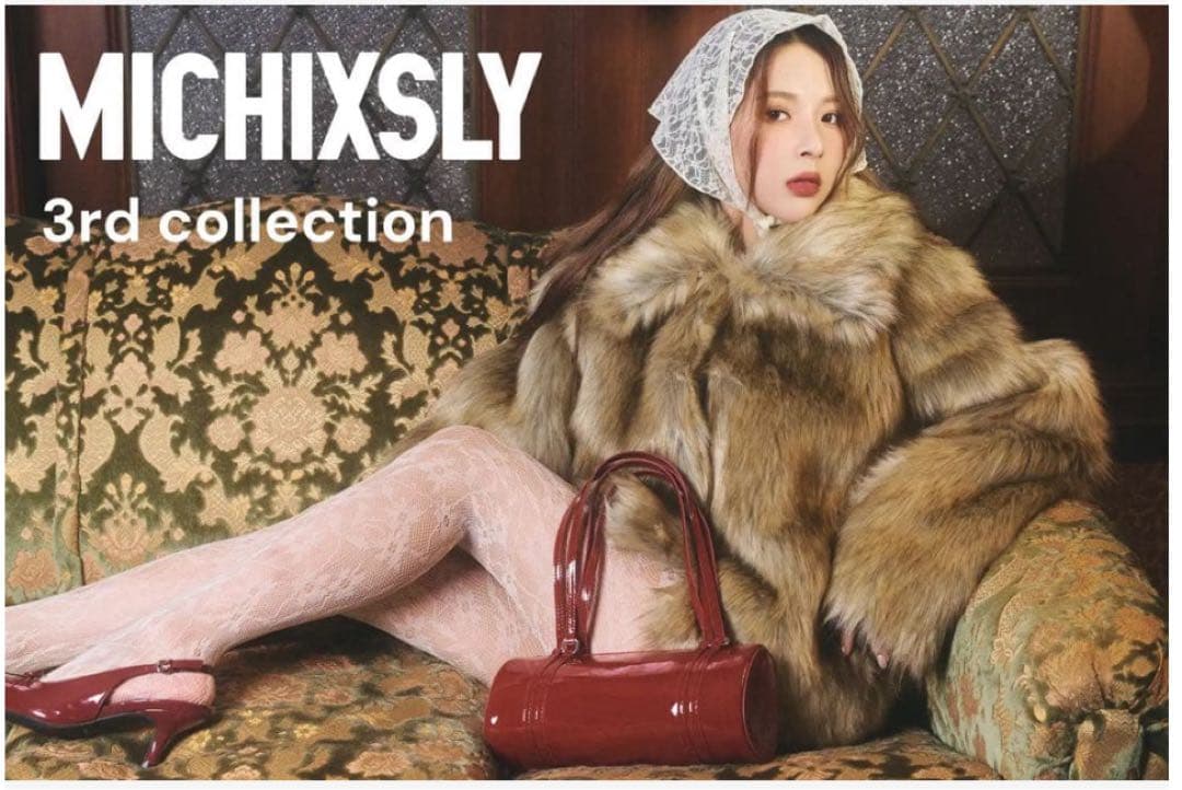 MICHIXSLY ベージュファーショートジャケット