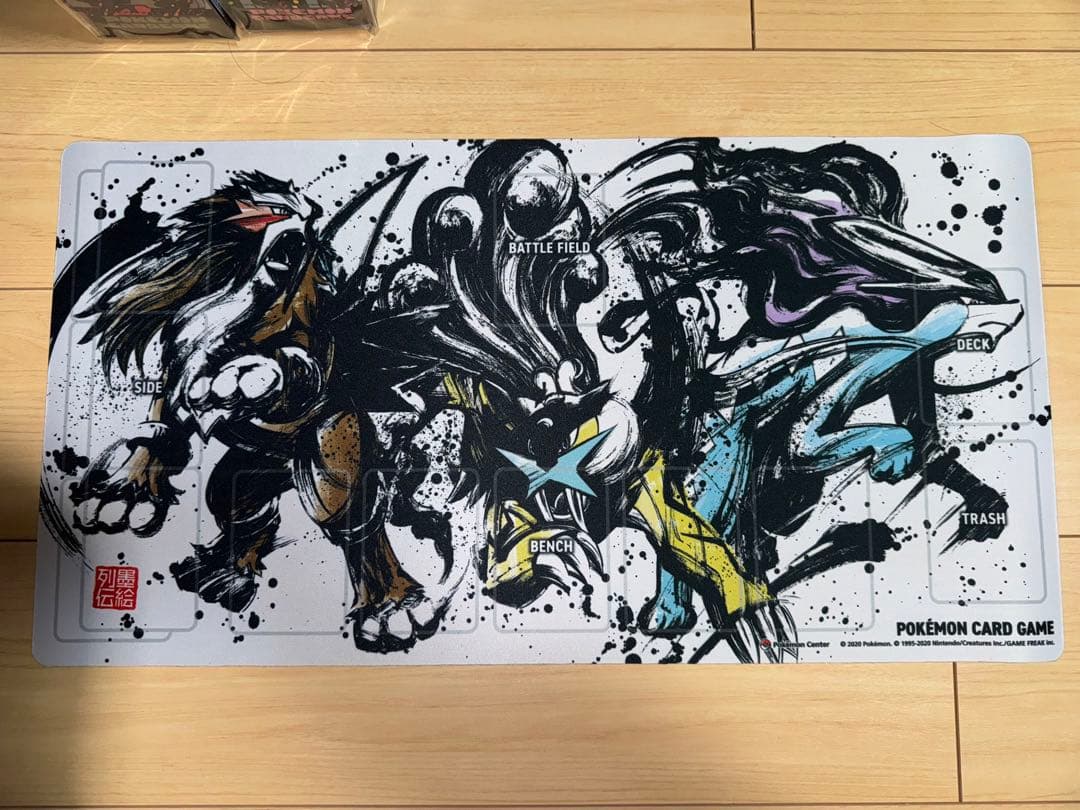 ポケモンカードゲーム プレイマット　墨絵列伝
