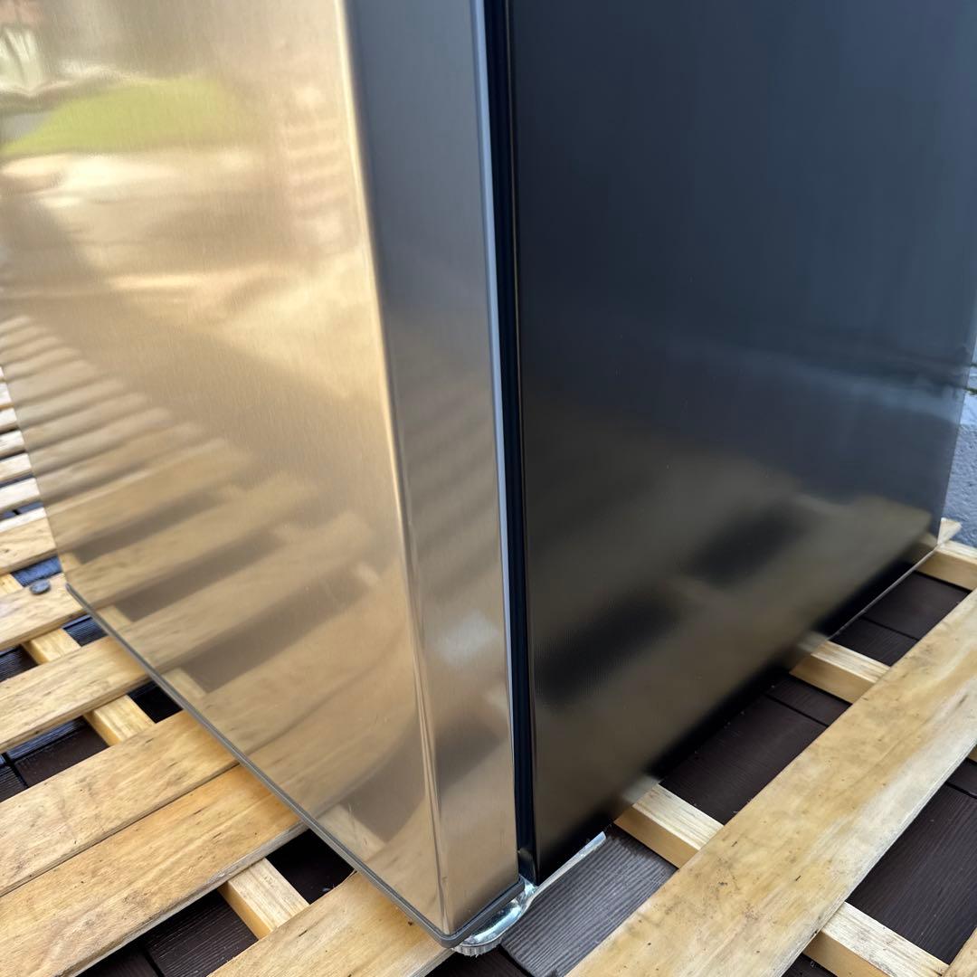 AQUA 2023年製 2ドア冷蔵庫 スタイリッシュシルバー 135L 495m