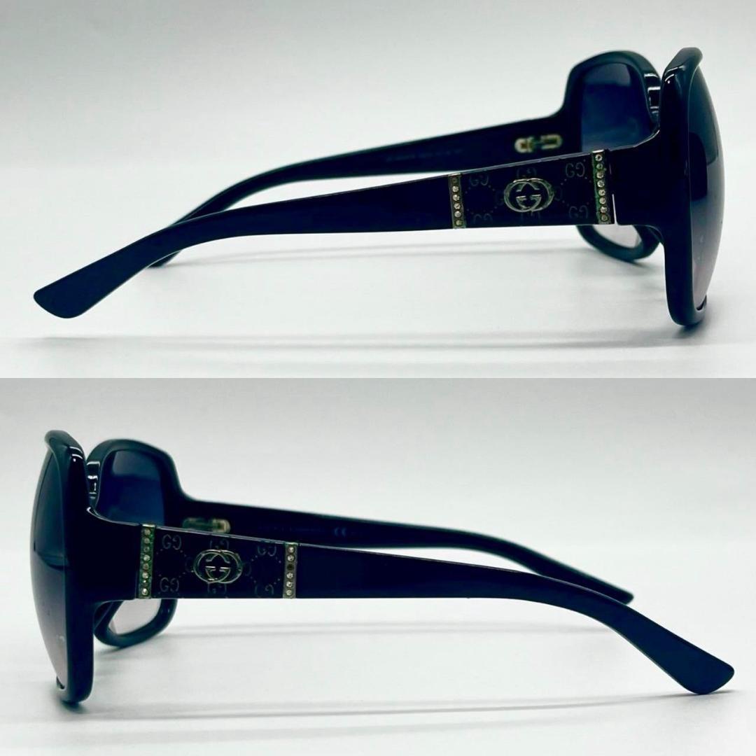 グッチ サングラス アイウェア プラスチック ネイビー シルバー 70908