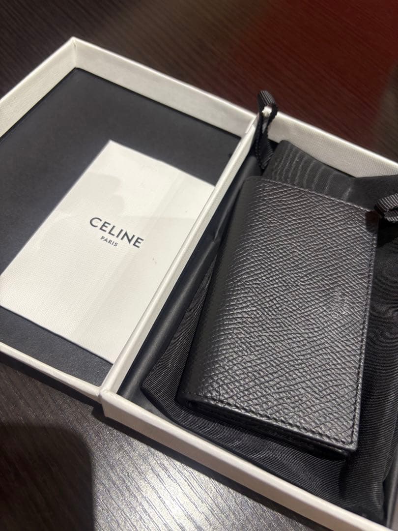 K*様 CELINE ブラックレザー キーケース